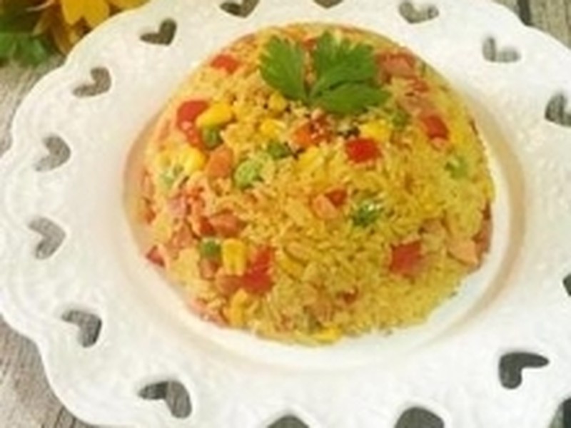 蒜香鸡肉咖喱炒饭