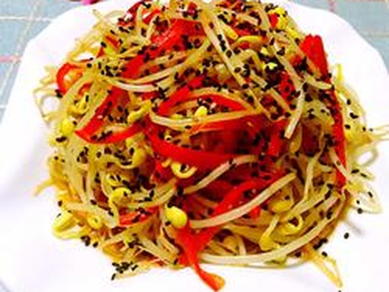 黑芝麻绿豆芽