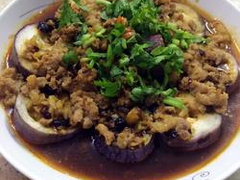 肉末蒸茄子