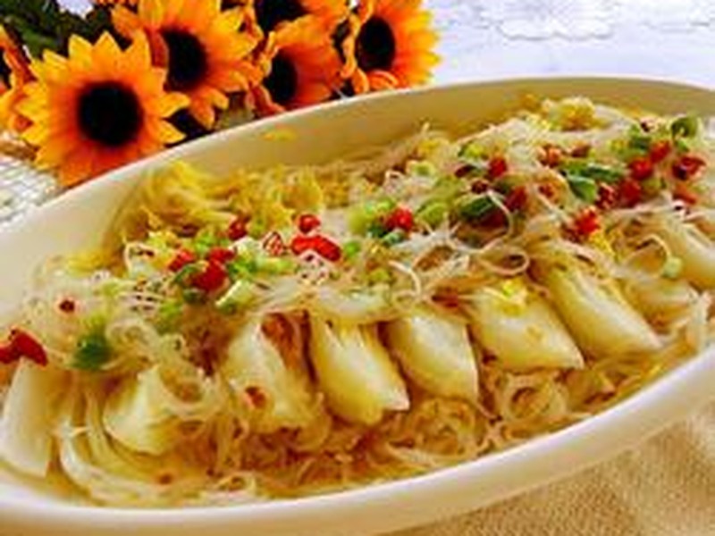蒜蓉粉丝蒸娃娃菜