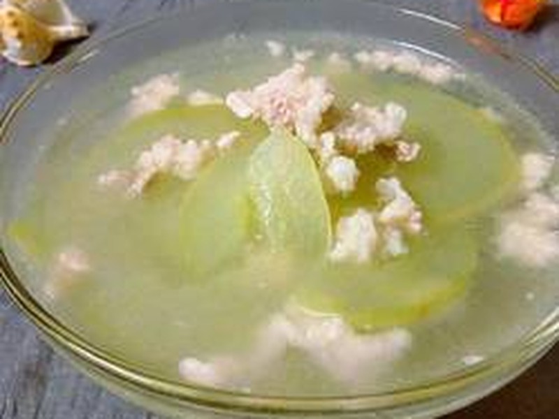 白瓜肉沫汤