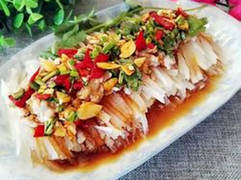 蒸肉末白萝卜丝