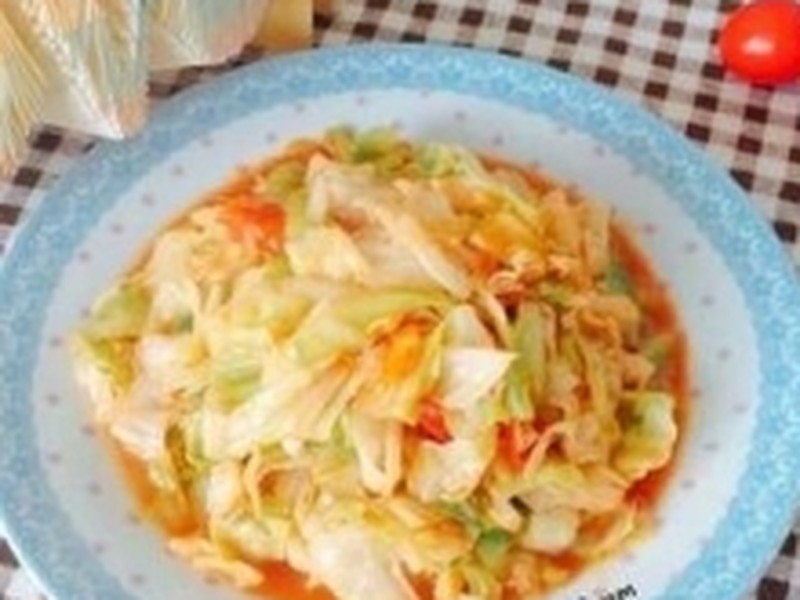 西红柿炒圆白菜