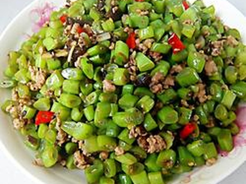橄榄菜四季豆