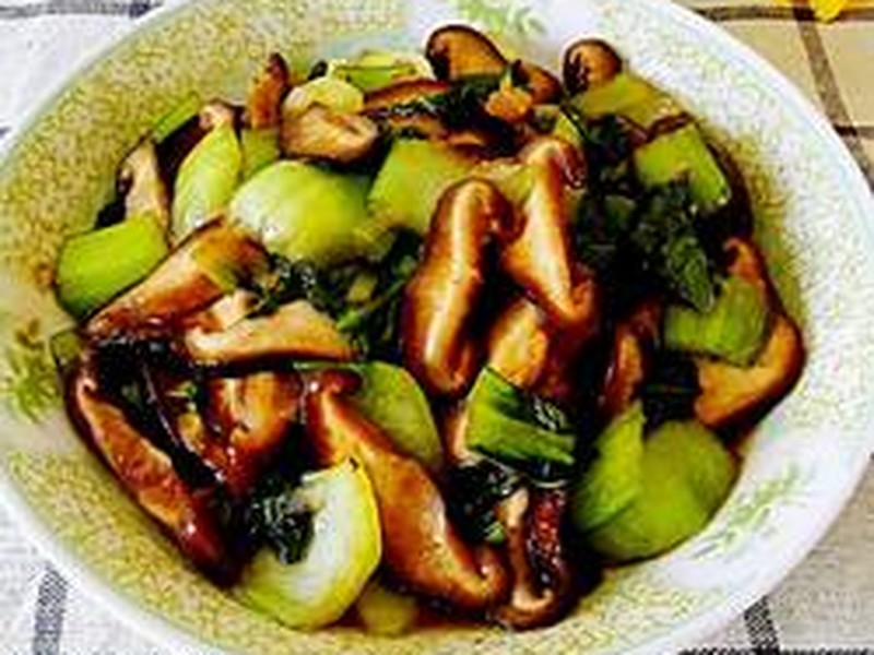 蚝油香菇油菜家庭版
