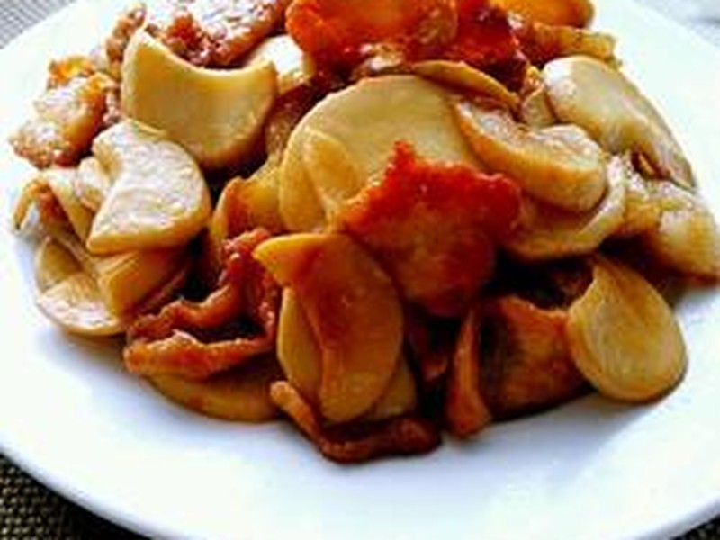 杏鲍菇炒肉片