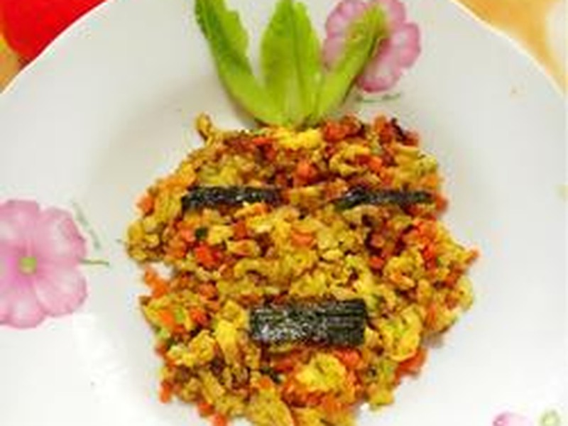 虾皮胡萝卜鸡蛋碎（宝宝高钙高蛋白食谱）