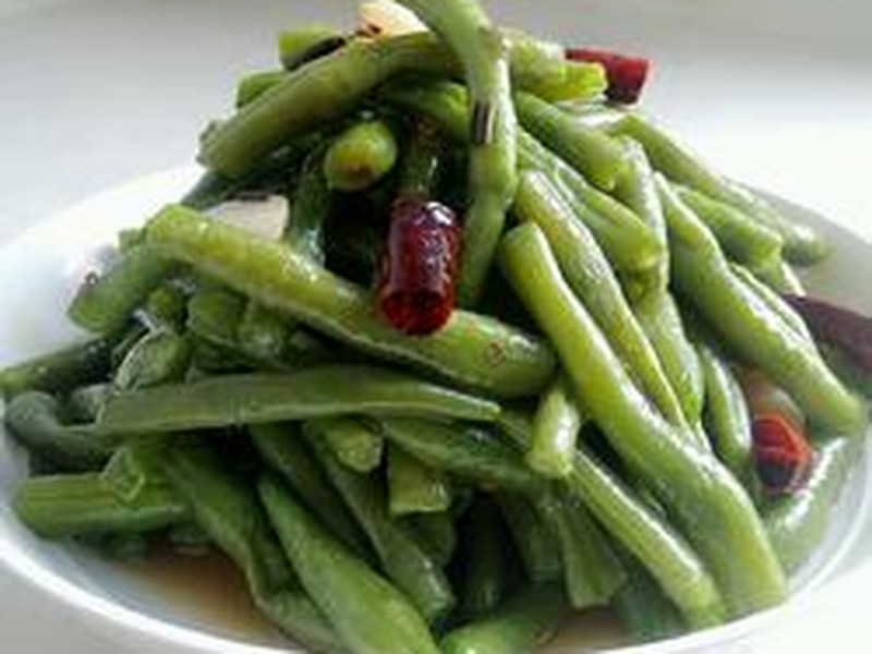 炝炒四季豆