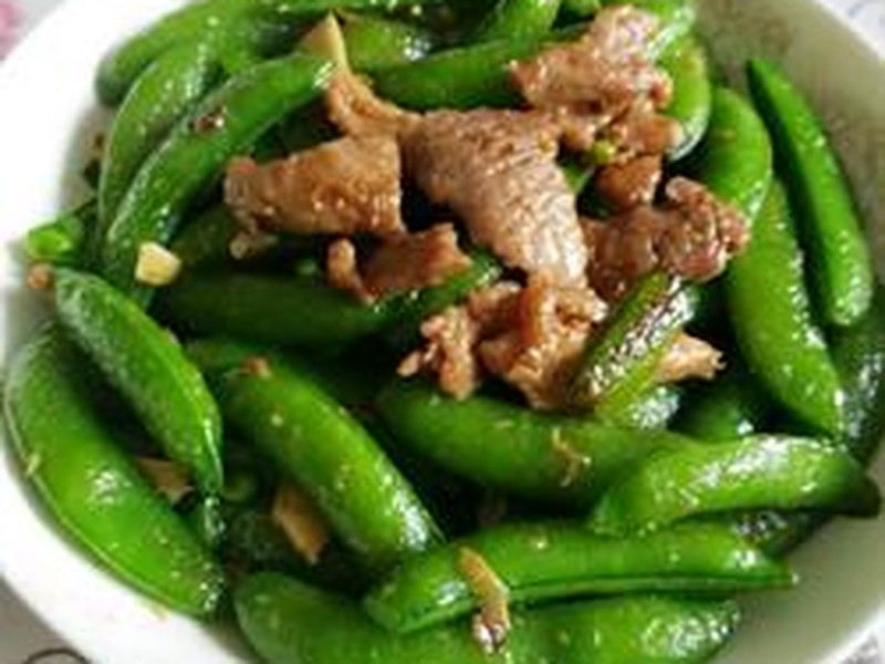 甜豆炒肉