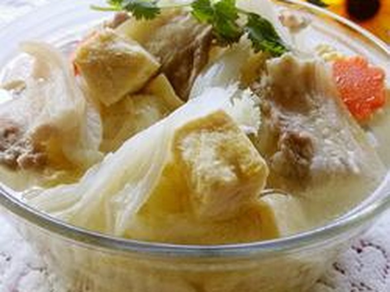 砂锅白菜冻豆腐