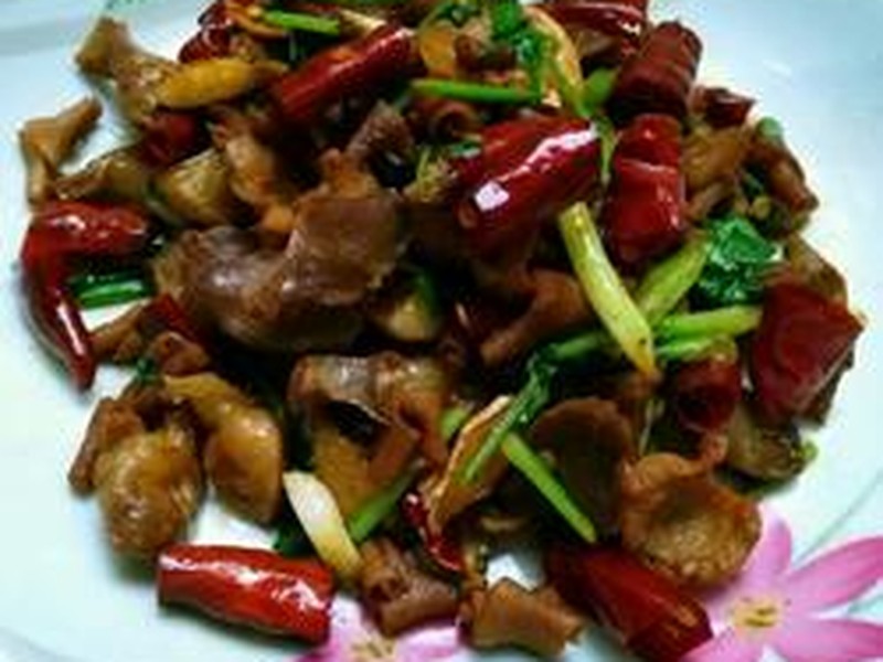 辣炒鸡杂