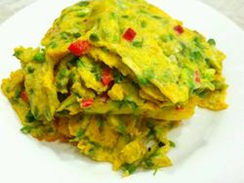 槐花煎鸡蛋
