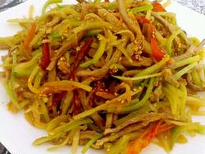 肉炒萝卜丝