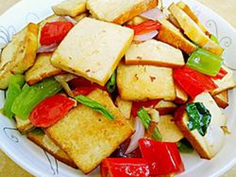 双椒豆腐干