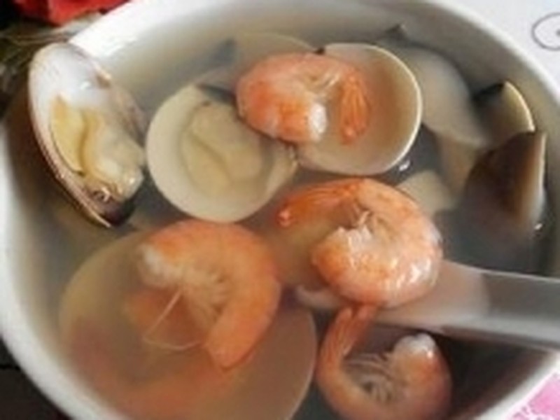 海鲜平菇汤