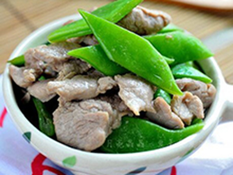 肉片焖扁豆