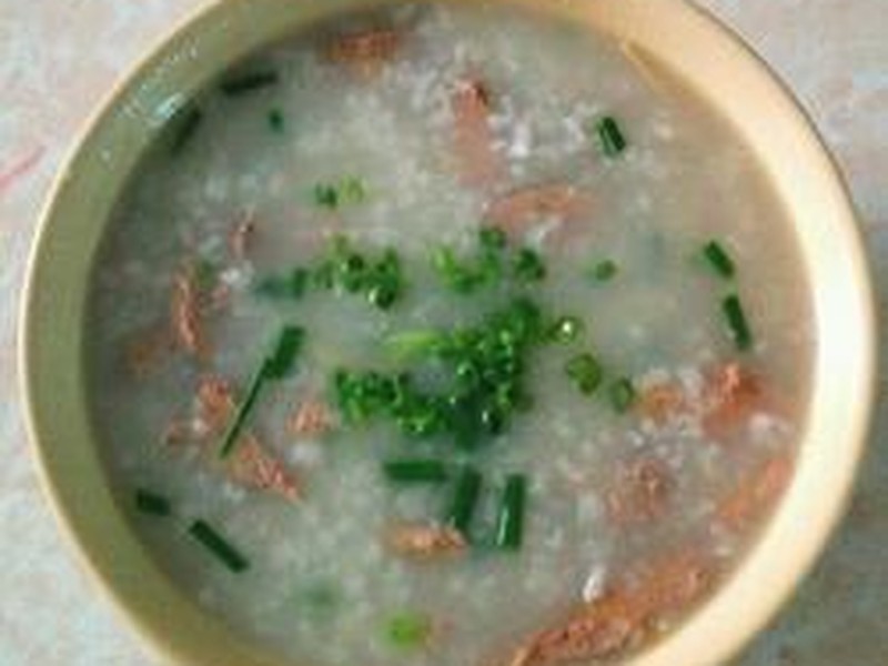 猪肝瘦肉粥