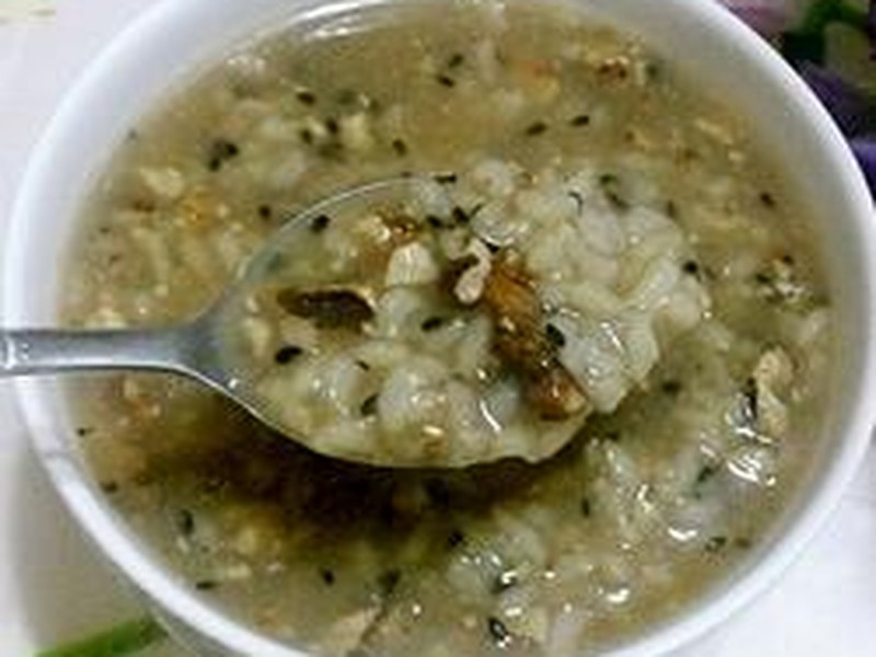 黑芝麻核桃粥