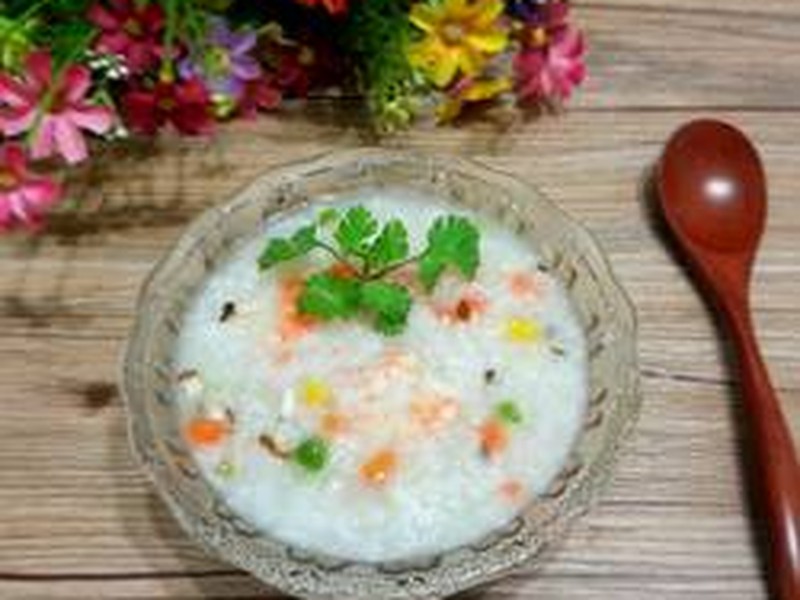 蘑菇鲜虾粥